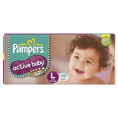 PAMPERS ACTIVE BABY 9-14kg L 50